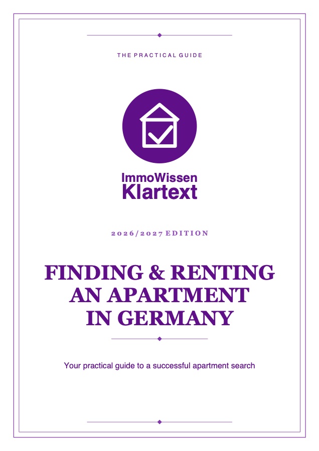 E-book cover ImmoWissen Klartext: Finding and renting an apartment in Germany